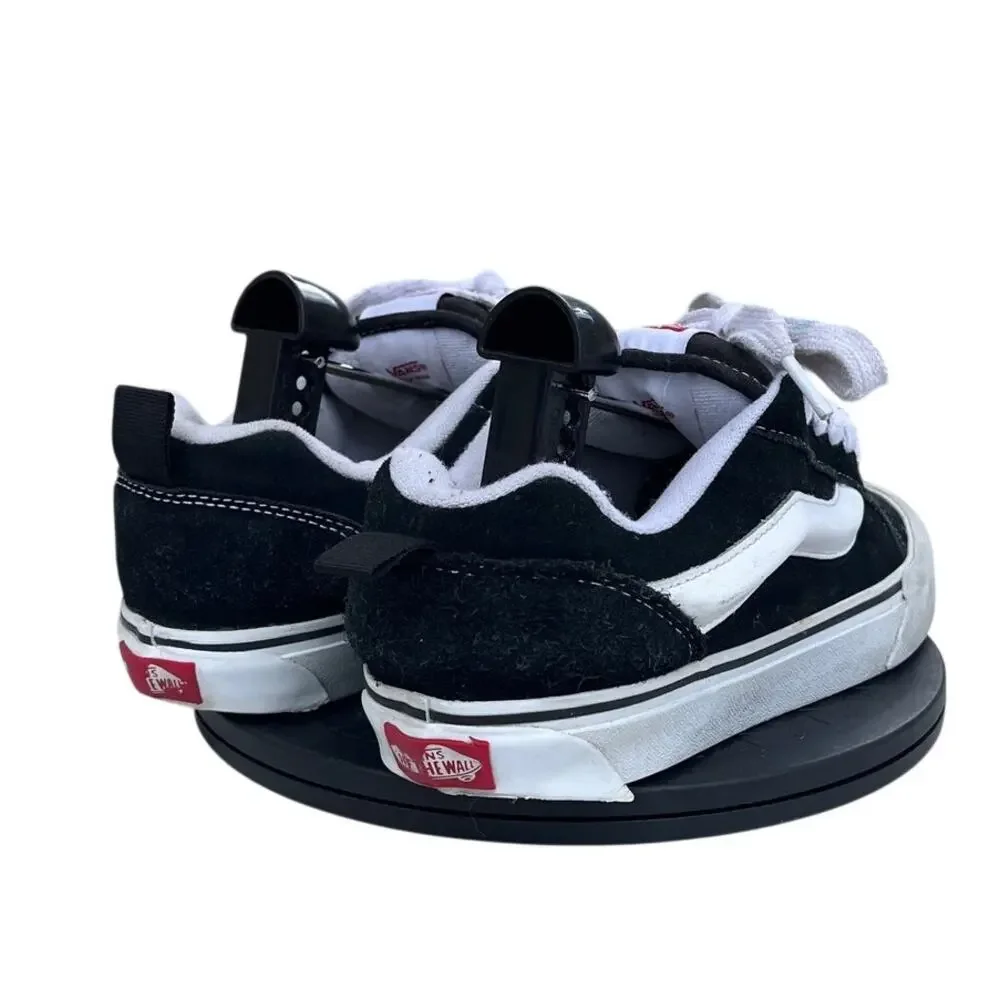 Unisex Vans Knu Skool VN0009QC6BT Suede Skate Athletic Sneaker SZ M7.5/W9 Black - Picture 4 of 6